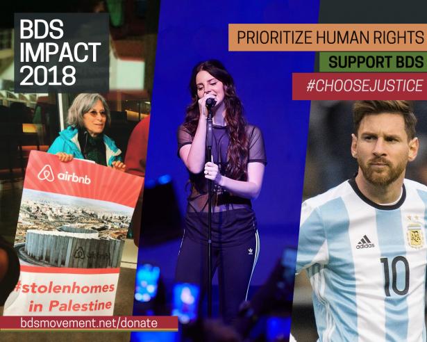 images from BDS campaigns such entertainment and sports