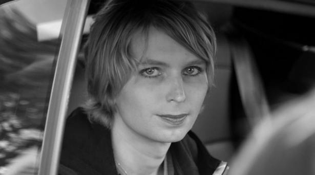 Chelsea Manning sitting in car