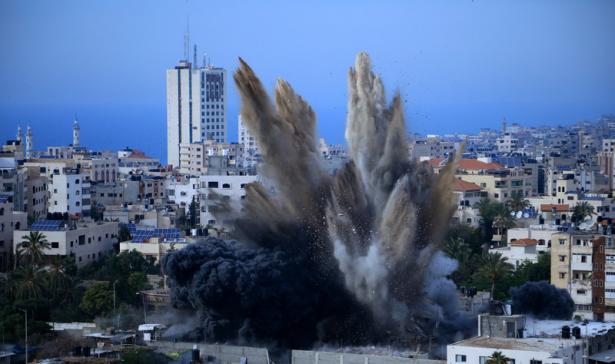 Israeli airstrike explosion