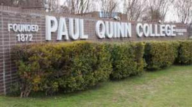 Paul Quinn College, a small, historically black college in Dallas, Texas.