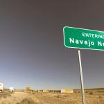 sign at Navajo Nation