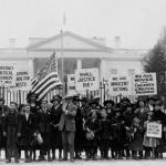 protest in front of White House in 1922