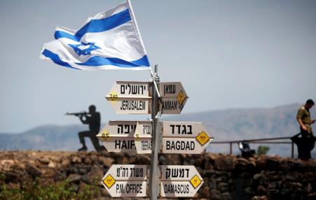An Israeli soldier in Syria’s Israeli-occupied Golan Heights.